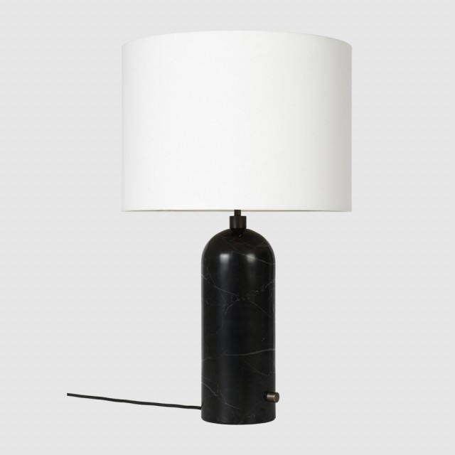 White Shade/Black Marble