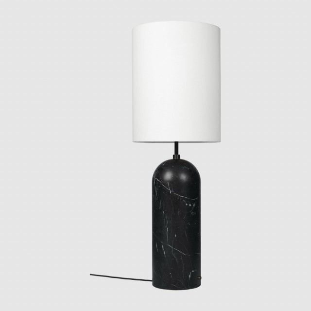 White Shade/Black Marble