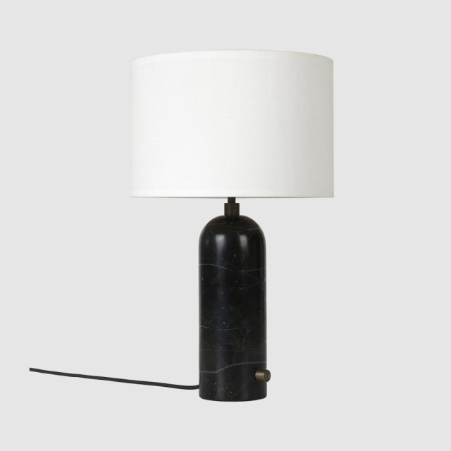 White Shade/Black Marble