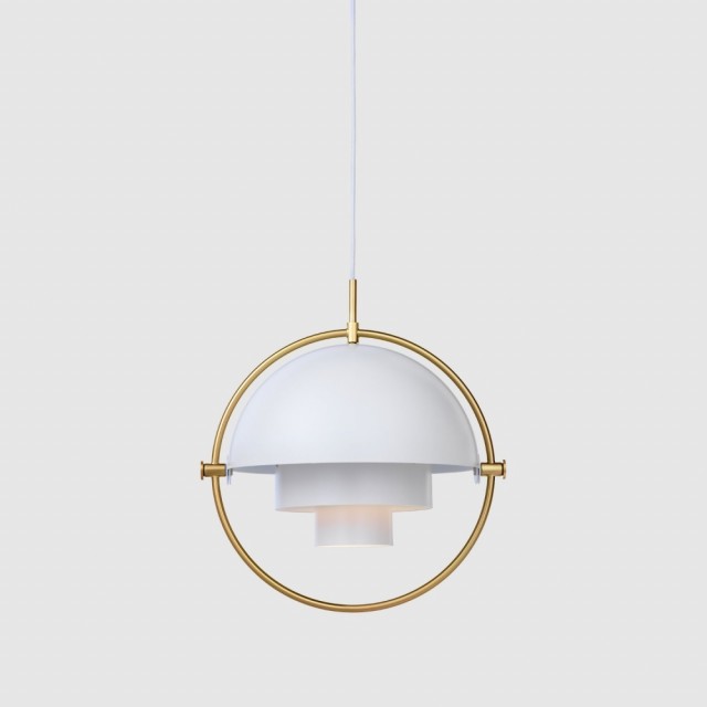 Brass Base/White Semi Matt