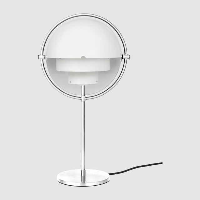 Chrome Base/White Semi Matt
